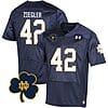 Notre Dame Nolan Ziegler Jersey #42 College Football Johnny Lujack Patch Navy