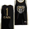 Oakland Golden Grizzlies Jamal Cain Jersey #1 College Basketball Black Blue