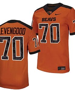 Oregon State Beavers Jake Levengood Jersey #70 College Football Stitched Orange 2023