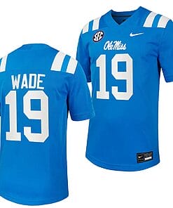 Ole Miss Rebels Dayton Wade Jersey #19 Untouchable College Football 2023 Powder Blue