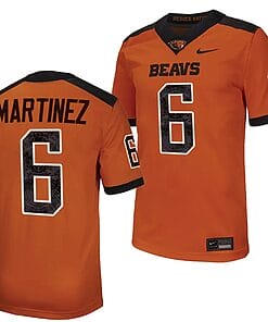 Oregon State Beavers Damien Martinez Jersey #6 College Football Stitched Orange 2023