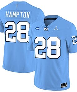 Omarion Hampton Jersey #28 North Carolina Tar Heels Vapor Limited College Football Blue