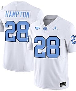 Omarion Hampton Jersey #28 North Carolina Tar Heels Vapor Limited College Football White