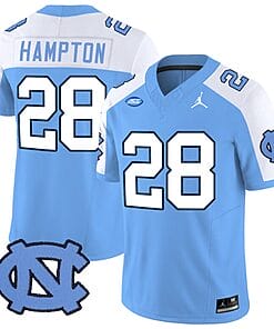Omarion Hampton Jersey #28 North Carolina Tar Heels Vapor Limited College Football Blue Alternate