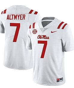 Ole Miss Rebels Luke Altmyer Jersey #7 College Football All Stitched White