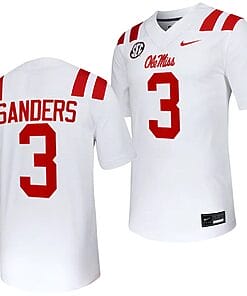 Ole Miss Rebels Spencer Sanders Jersey #3 Untouchable College Football 2023 White