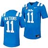 Ole Miss Rebels Jordan Watkins Jersey #11 Untouchable College Football 2023 Powder Blue