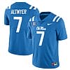 Ole Miss Rebels Luke Altmyer Jersey #7 College Football All Stitched Light Blue