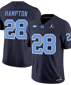 Omarion Hampton Jersey #28 North Carolina Tar Heels Vapor Limited College Football Navy