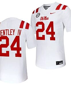 Ole Miss Rebels Ulysses Bentley IV Jersey #24 Untouchable College Football 2023 White