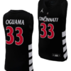 Ody Oguama Jersey #33 Cincinnati Bearcats College Basketball Replica 2023-24 Black