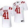 Ole Miss Rebels Caden Davis Jersey #41 Untouchable College Football 2023 White