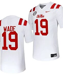 Ole Miss Rebels Dayton Wade Jersey #19 Untouchable College Football 2023 White