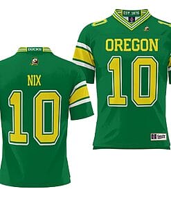 Oregon Ducks Bo Nix Jersey #10 Football Game College Green