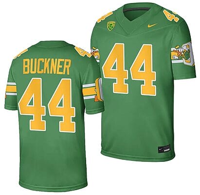 Oregon Ducks DeForest Buckner Jersey #44 Football Game College Green 2023-24