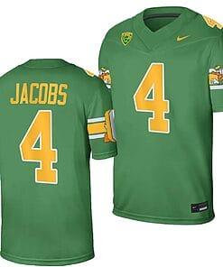 Oregon Ducks Jestin Jacobs Jersey #4 Football Game College Green 2023-24