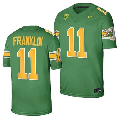 Oregon Ducks Troy Franklin Jersey #11 Football Game College Green 2023-24