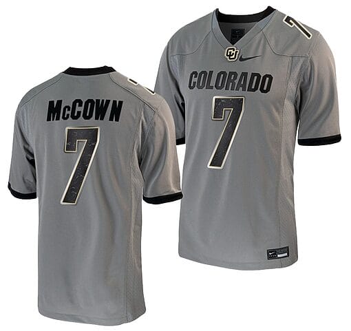 Owen McCown Jersey #7 Colorado Buffaloes College Football Untouchable Game Grey