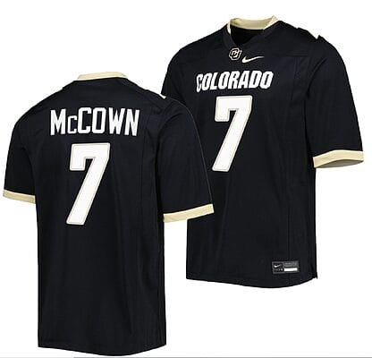 Owen McCown Jersey #7 Colorado Buffaloes College Football Untouchable Replica Black