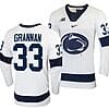 Penn State Nittany Lions Noah Grannan Jersey #33 White College Hockey Replica 2023-24