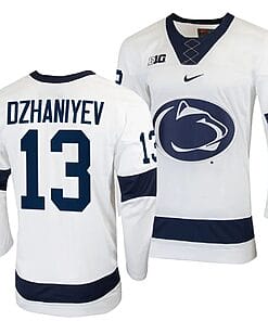 Penn State Nittany Lions Danny Dzhaniyev Jersey #13 White College Hockey Replica 2023-24