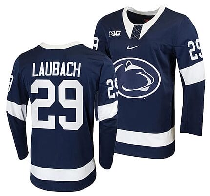 Penn State Nittany Lions Reese Laubach Jersey #29 Navy College Hockey Replica 2023-24