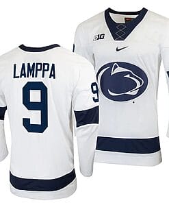 Penn State Nittany Lions Xander Lamppa Jersey #9 White College Hockey Replica 2023-24