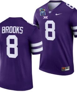 Phillip Brooks Jersey #8 Kansas State Wildcats 2023 Pop-Tarts Bowl Football Purple