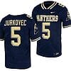 Pitt Panthers Phil Jurkovec Jersey #5 Navy College Football Replica Uniform