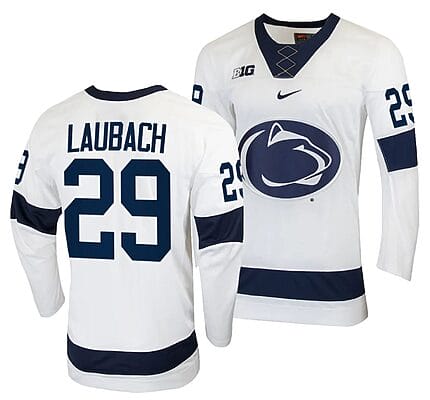 Penn State Nittany Lions Reese Laubach Jersey #29 White College Hockey Replica 2023-24