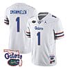 Princely Umanmielen Jersey #1 Florida Gators Vapor Limited College Football White