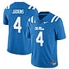 Quinshon Judkins Jersey #4 Ole Miss Rebels Football All Stitched Blue