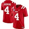 Quinshon Judkins Jersey #4 Ole Miss Rebels Football Vapor Limited All Stitched Red