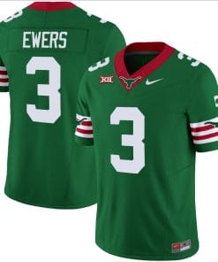 Quinn Ewers Jersey #3 Texas Longhorns Mexico Vapor College Football Green