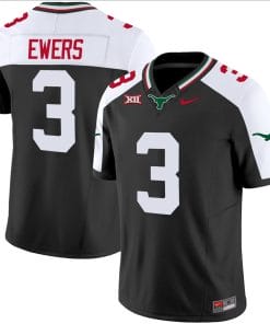 Quinn Ewers Jersey #3 Texas Longhorns Mexico Vapor College Football Black Alternate