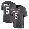 Raheim Sanders Jersey #5 Arkansas Razorback Football All Stitched Gray