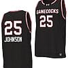 Raven Johnson Jersey #25 South Carolina Gamecocks College Basketball 2023-24 Replica Black