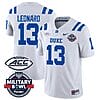 Riley Leonard Jersey #13 Duke Blue Devils Football Limited White - Military Bowl
