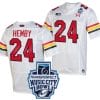 Roman Hemby Jersey #24 Maryland Terrapins 2023 Music City Bowl Patch Football White