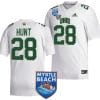 Rickey Hunt Jersey #28 Ohio Bobcats 2023 Myrtle Beach Bowl Patch MVP Football White