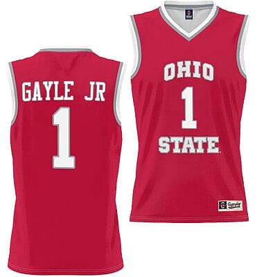 Roddy Gayle Jr Jersey #1 Ohio State Buckeyes College Basketball Lightweight Scarlet
