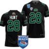 Rickey Hunt Jersey #28 Ohio Bobcats 2023 Myrtle Beach Bowl Patch College Football Black