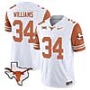 Ricky Williams Jersey #34 Texas Longhorn Vapor Limited College Football Orange Sleeves