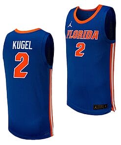 Riley Kugel Jersey #2 Florida Gators College Basketball 2023-24 Replica Uniform Royal