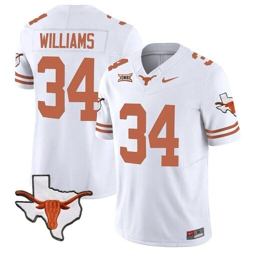 Ricky Williams Jersey #34 Texas Longhorn Vapor Limited College Football White