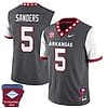 Raheim Sanders Jersey #5 Arkansas Razorback Football Arkansas State Patch White Sleeves