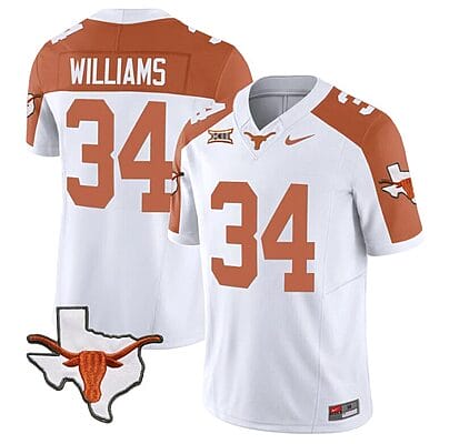 Ricky Williams Jersey #34 Texas Longhorn Vapor Limited College Football Inverted