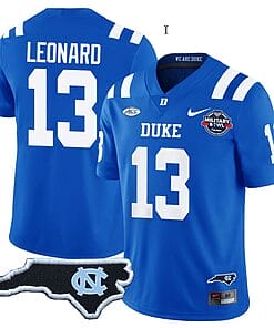 Riley Leonard Jersey #13 Duke Blue Devils Football Limited Royal - NC State