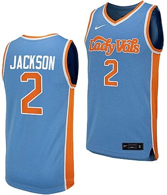 Rickea Jackson Jersey #2 Tennessee Lady Vols Replica College Basketball Blue Uniform