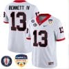 Stetson Bennett Jersey #13 Georgia Bulldogs Orange Bowl Patch Football Stitched White